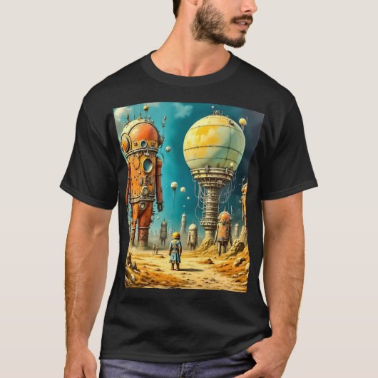 Heren Basic Donkere T-Shirt (Voorkant)