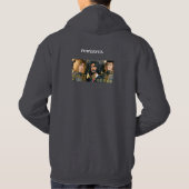 Heren basic hooded sweater (Achterkant)