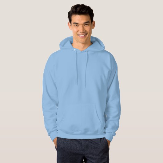 Heren basic hooded sweater (Voorkant volledig)
