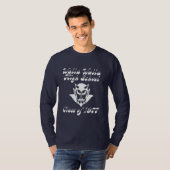 Heren Basic Lange Mouwen T - Donker T-shirt (Voorkant volledig)