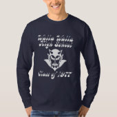 Heren Basic Lange Mouwen T - Donker T-shirt (Voorkant)