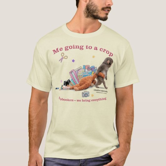 Heren Basic Punch Monkey-shirt T-shirt (Voorkant)