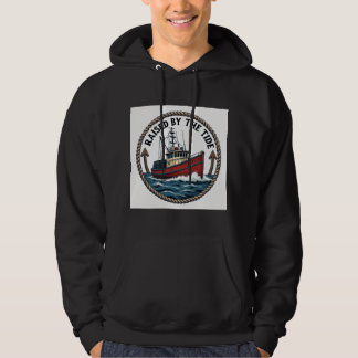 Heren Basic "Raised by the Tide" Grafisch T-shirt