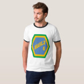 Heren Basic Ring T-Shirt BRASIL 26 (Voorkant volledig)