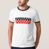 Heren Basic Ringer Grafische T-Shirt (Voorkant)