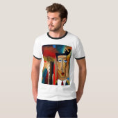 Heren Basic Ringer T-Shirt (Voorkant volledig)