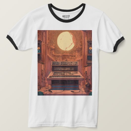 Heren Basic Ringer T-Shirt (Design voorkant)