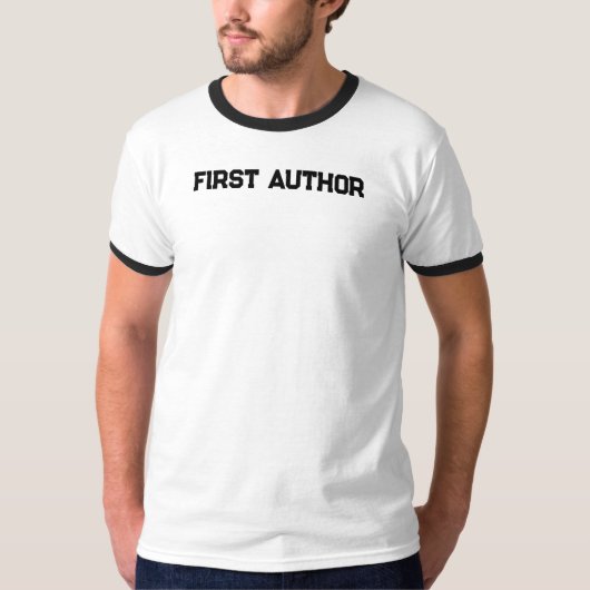 Heren Basic Ringer T-Shirt (Voorkant)