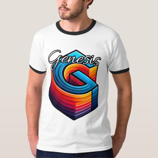 Heren Basic Ringer T-shirt (Voorkant)