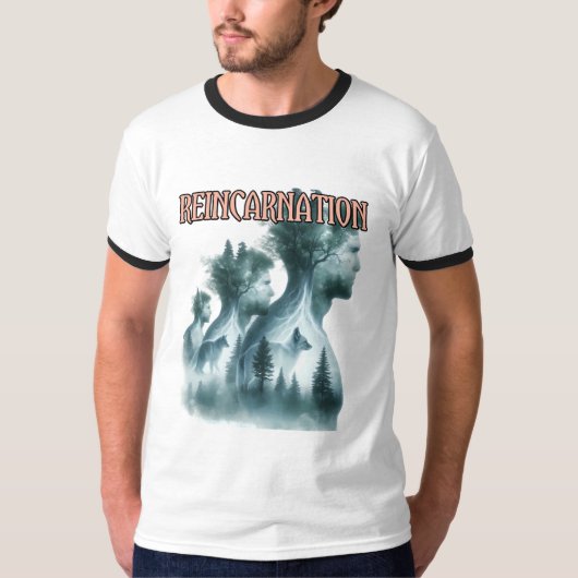 Heren Basic Ringer T-Shirt (Voorkant)