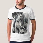 Heren Basic Ringer T-shirt (Voorkant)