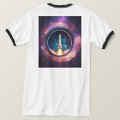 Heren Basic Ringer T-Shirt (Design achterkant)