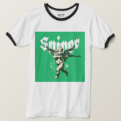 Heren Basic Ringer T-Shirt (Design voorkant)