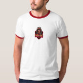 Heren Basic Ringer T-Shirt afghan (Voorkant)