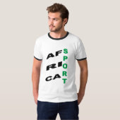 Heren Basic Ringert-shirt ONTWERP AFRIKA SPORT T-shirt (Voorkant volledig)