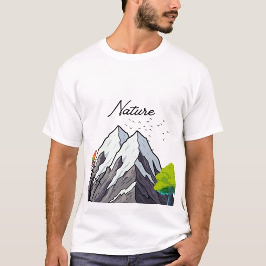 Heren Basic T-Shirt (Voorkant)