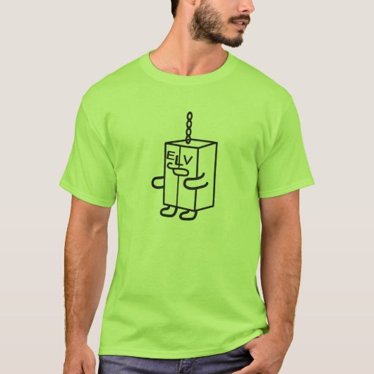 Heren basic T-shirt (Voorkant)