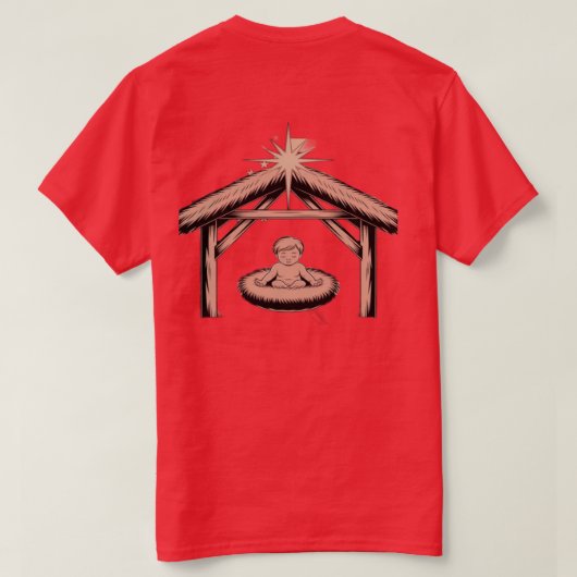 Heren Basic T-Shirt (Design achterkant)