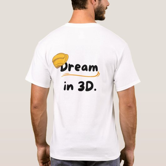 Heren Basic T-Shirt (Achterkant)