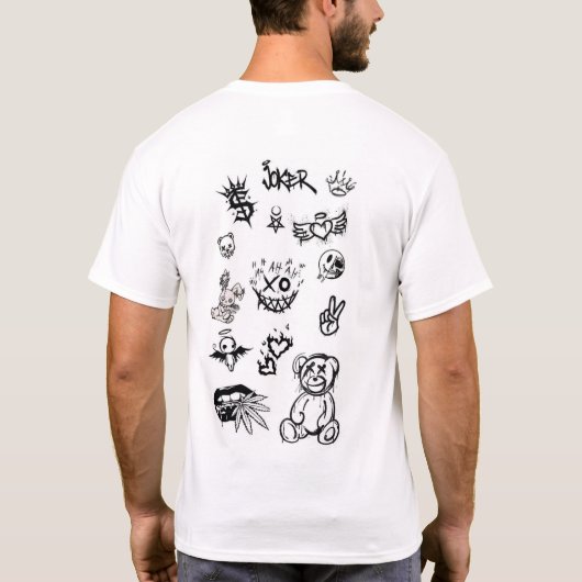 Heren Basic T-Shirt (Achterkant)