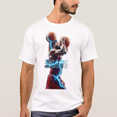 Heren Basic T-shirt BASKETBAL (Voorkant)