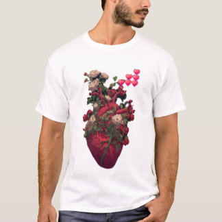 Heren Basic T-Shirt, de anatomie van liefde T-shirt