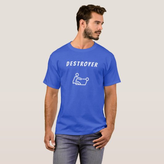 Heren Basic T-Shirt | Destroyer (Voorkant volledig)