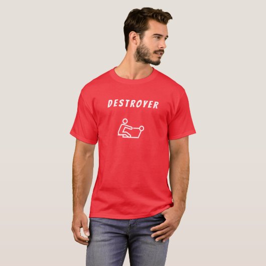 Heren Basic T-Shirt | Destroyer (Voorkant volledig)