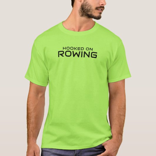 Heren Basic T-Shirt | Gekookt op roeien (Voorkant)