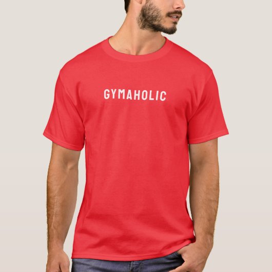 Heren Basic T-Shirt | Gymaholic (Voorkant)