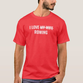 Heren Basic T-Shirt | I Love Rowing