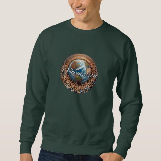 Heren Basic T-shirt met capuchon (Voorkant)