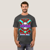 Heren Basic T-Shirt met Kleurrijk Digitale Design (Voorkant volledig)