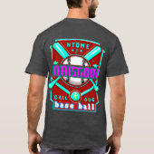 Heren Basic T-Shirt met Kleurrijk Digitale Design (Achterkant)