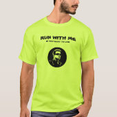 Heren Basic T-Shirt | Met mij rennen (Voorkant)