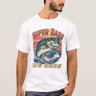 Heren Basic T-Shirt Super Bass Grote Bass