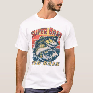 Heren Basic T-Shirt Super Bass Grote Bass