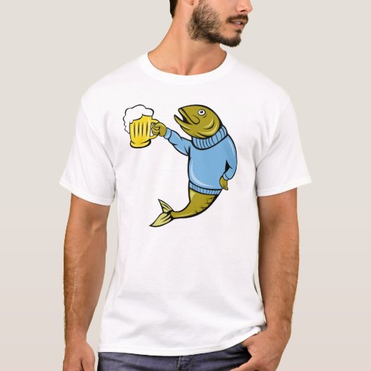 Heren Basic T-Shirt/Vis T-shirt (Voorkant)