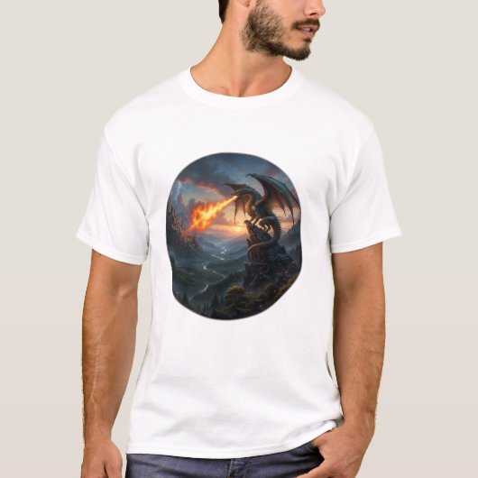 Heren basics T-shirt (Voorkant)