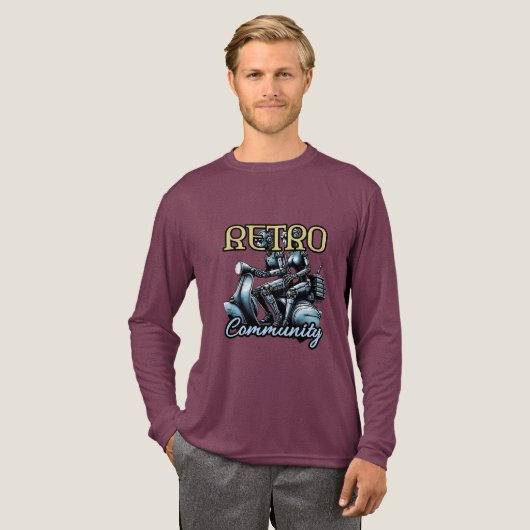 Heren Bella+Canvas Tri-blend lange mouw shirt, Zo Shirt (Voorkant)