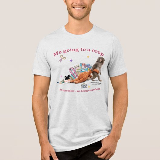 Heren Bella Canvas Tri-Blend Punch Monkey T-shirt (Voorkant)