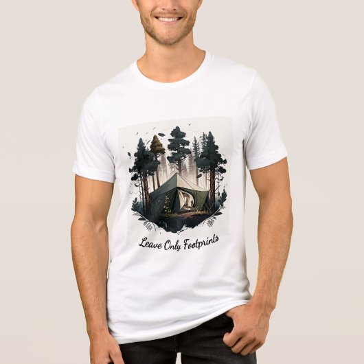 Heren Bella+Canvas Tri-blend T-Shirt (Voorkant)