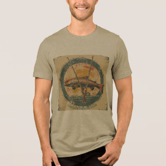 Heren Bella+Canvas Tri-blend T-shirt, Olijf Shirt