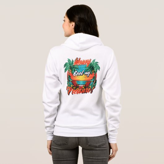 [Heren Bella+canvas volledige ritssluiting hoodie (Achterkant volledig)