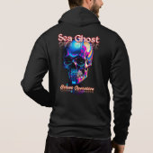 Heren Bella+canvas volledige ritssluiting hoodie (Achterkant)