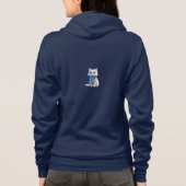 [Heren Bella+canvas volledige ritssluiting hoodie (Achterkant)