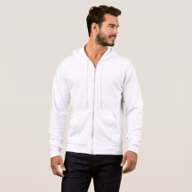 Heren Bella+Canvas volledige ritssluiting hoodie