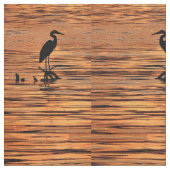 Heren bij Sunset Fabric Stof (Close Up)