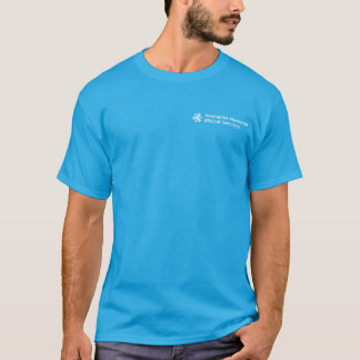 Heren blauwe t-shirt met AMBS logo