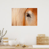Heren blik - oog van een trekpaard poster (Keuken)